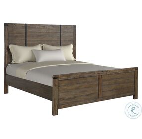 Galleon Brown California King Panel Bed