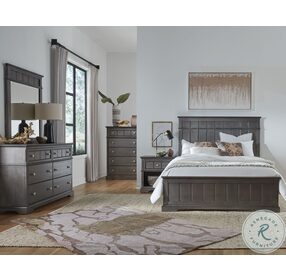 Cortland Light Steel Gray Panel Bedroom Set