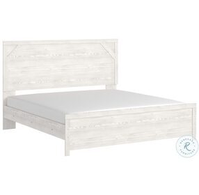 Gerridan White And Gray King Panel Bed