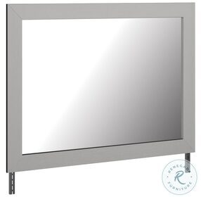 Cottonburg Light Gray And White Mirror