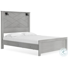 Cottonburg Light Grey Queen Panel Bed