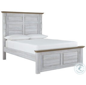 Haven Bay Two Tone Queen Panel Bed