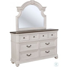 West Chester Weathered Oak Dresser with Mirror