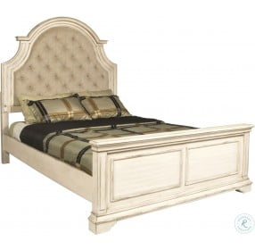 Anastasia Two Toned Cal. King Upholstered Panel Bed