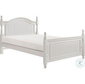 Clementine White Full Poster Bed