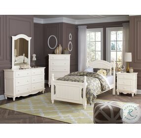 Clementine White Youth Poster Bedroom Set