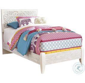 Paxberry Whitewash Twin Panel Bed