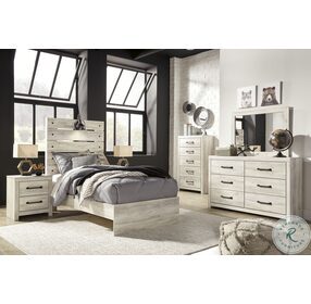 Cambeck Whitewash Youth Panel Bedroom Set