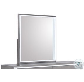 Zephyr Two Tone White And Gray Mirror