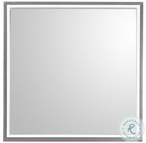 Zephyr White And Gray Mirror