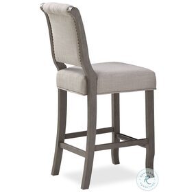 Luxe Gray Counter Height Stool