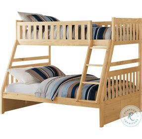 Bartly Natural Pine Twin Over Full Bunk Bed
