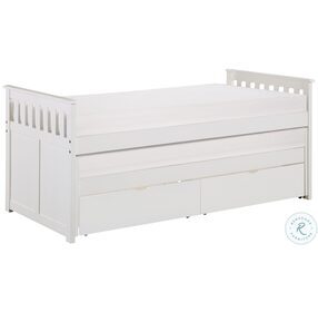 Galen White Twin Daybed with Storage Boxes