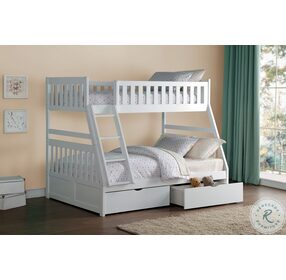 Galen White Youth Bunk Bedroom Set With Storage Boxes