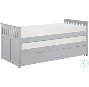 Orion Gray Twin Over Twin Trundle Bed