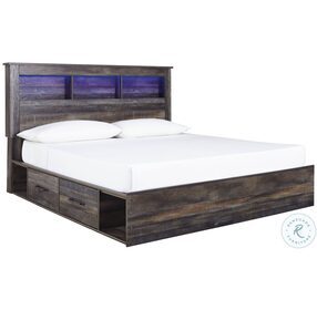 Drystan Multi King Bookcase Platform Bed with Double Under Bed Storage