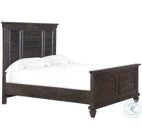 Calistoga Weathered Charcoal King Shutter Panel Bed