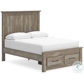Yarbeck Sand Queen Panel Storage Bed