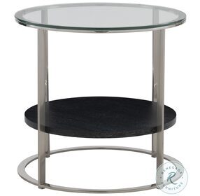 Lafayette Silver Mist And Cerused Mink Side Table