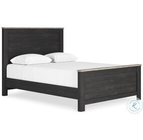 Nanforth Two tone Queen Panel Bed