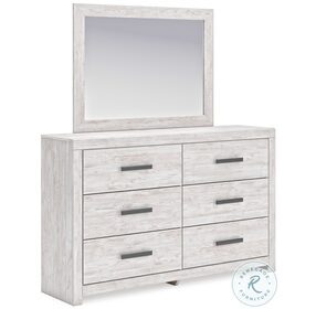 Cayboni Whitewash Dresser and Mirror
