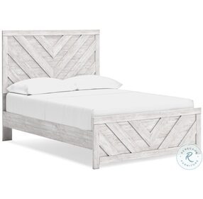 Cayboni Whitewash Full Panel Bed
