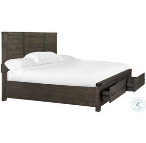 Abington Weathered Charcoal Queen Storage Panel Bed