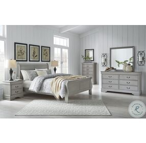Kordasky Gray Sleigh Bedroom Set