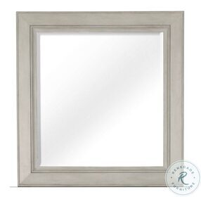 Raelynn Weathered White Portrait Concave Framed Mirror