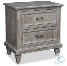 Lancaster Dove Tail Grey 2 Drawer Nightstand