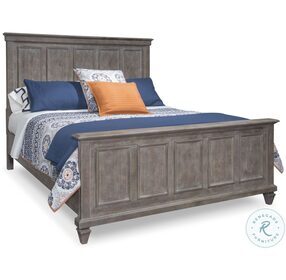 Lancaster Dovetail Grey Cal. King Panel Bed