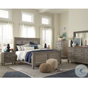 Lancaster Dovetail Grey Shutter Panel Bedroom Set