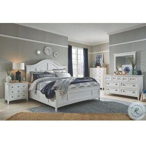 Heron Cove Chalk White Arched Bedroom Set