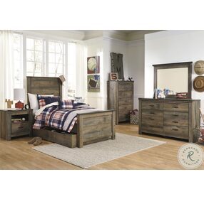 Trinell Brown Youth Panel Bedroom Set with 1 Large Storage Drawer