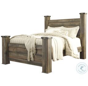 Trinell Brown Queen Poster Bed