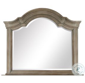 Tinley Park Dovetail Grey Shaped Mirror
