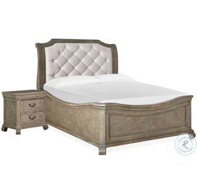 Tinley Park Dovetail Grey Shaped Sleigh Bedroom Set