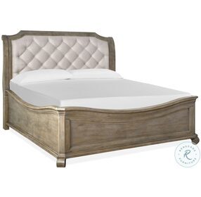 Tinley Park Dovetail Grey California King Shaped Sleigh Bed