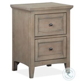 Paxton Place Dovetail Grey Small Drawer Nightstand