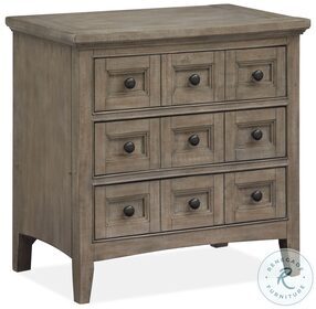Paxton Place Dovetail Grey Nightstand