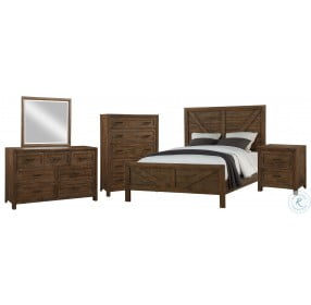 Mullen Coffee Brown Panel Bedroom Set