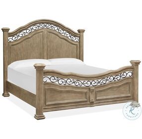 Marisol Fawn King Panel Bed