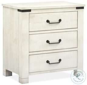 Chesters Mill Alabaster And Aged Iron Drawer Nightstand