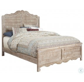 Chatsworth Distressed Chalk Queen Panel Bed