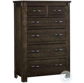 Thackery Distressed Molasses 6 Drawer Chest