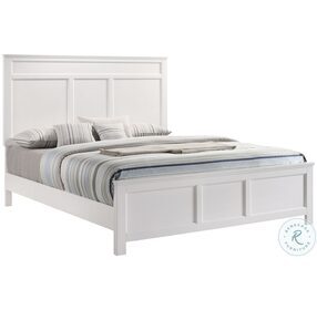 Andover White California King Panel Bed