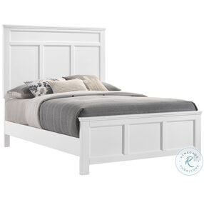 Andover White Twin Panel Bed