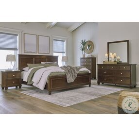 Danabrin Rich Brown Cherry Youth Panel Bedroom Set