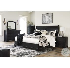 Chylanta Black Sleigh Bedroom Set