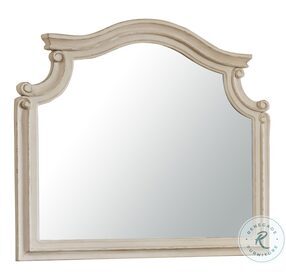 Realyn Chipped White Bedroom Mirror